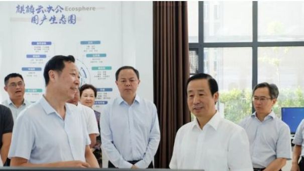 省委副书记、省长许达哲一行调研1xBET信安